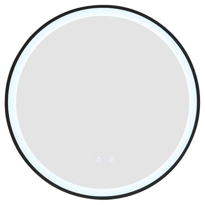 Round Metal Framed LED Wall Mirror - House Comfort