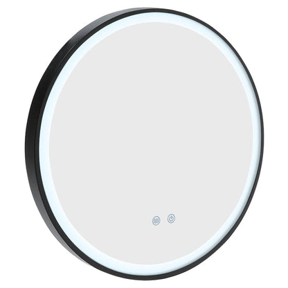 Round Metal Framed LED Wall Mirror - House Comfort