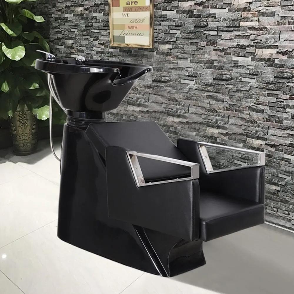 Salon Shampoo Bed Chair Leather Washing Basin Sink - House Comfort