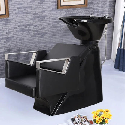 Salon Shampoo Bed Chair Leather Washing Basin Sink - House Comfort