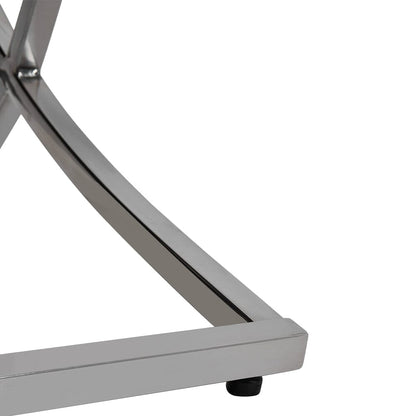 Set of 2 Beige High Back Dining Chairs with velvet Upholstered - House Comfort