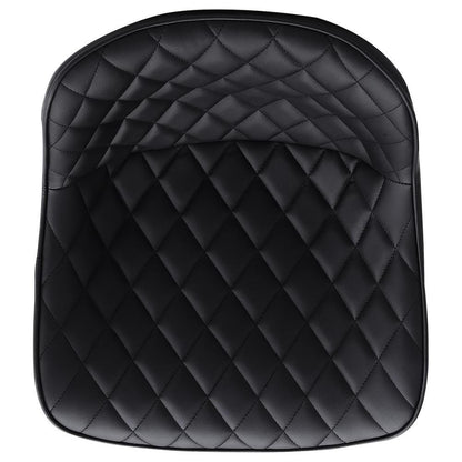 Set of 2 Faux Leather Height Adjustable Bar Stool Black - House Comfort