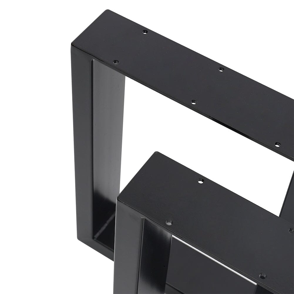 Set of 2 Industrial Heavy Duty Rectangular Metal Table Legs - House Comfort