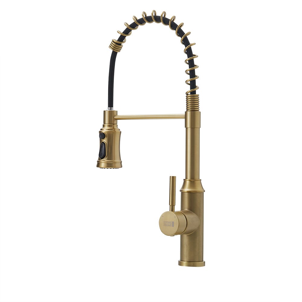Single Handle Kitchen Faucet with Spring Spout - House Comfort