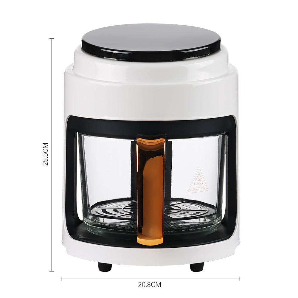 Small 2.2L White/Black Visible Basket Air Fryer - House Comfort