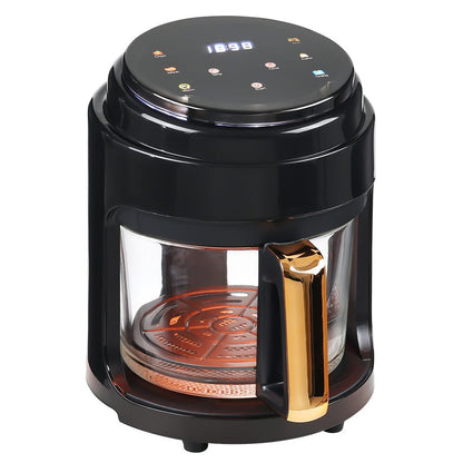 Small 2.2L White/Black Visible Basket Air Fryer - House Comfort