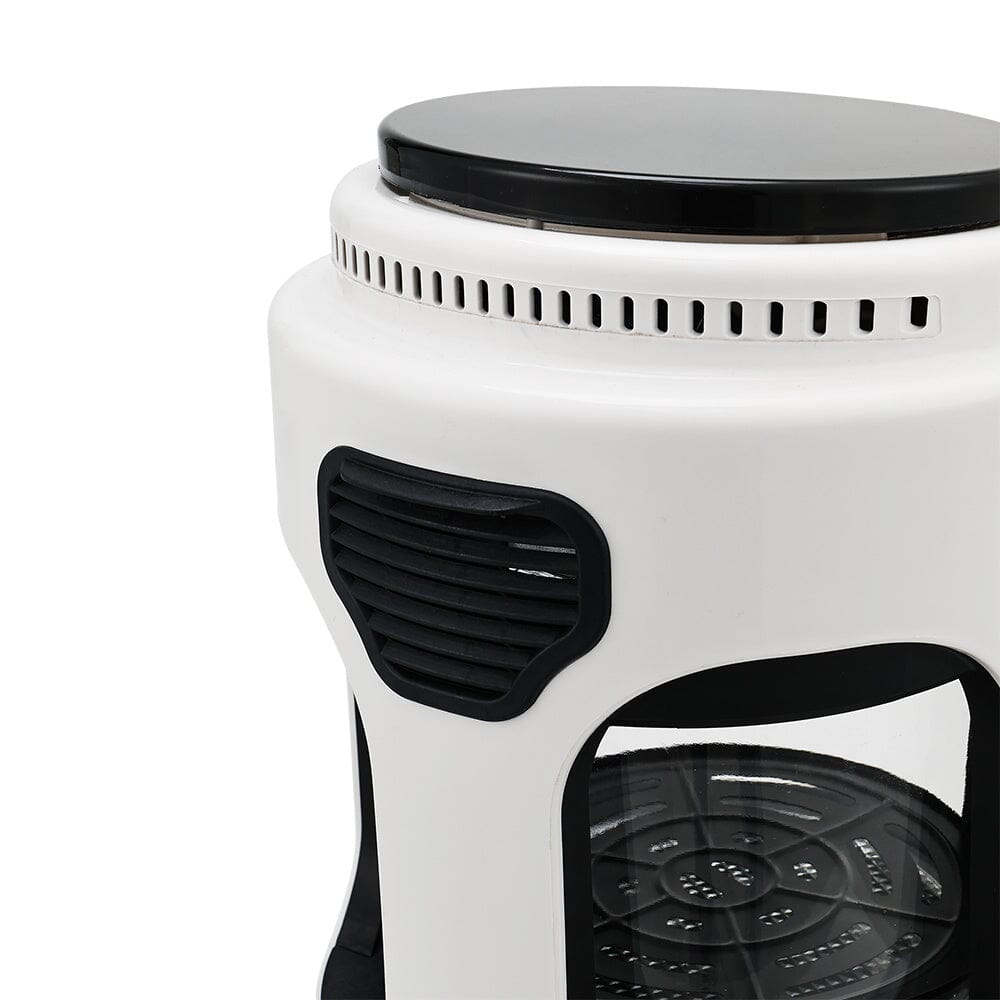 Small 2.2L White/Black Visible Basket Air Fryer - House Comfort