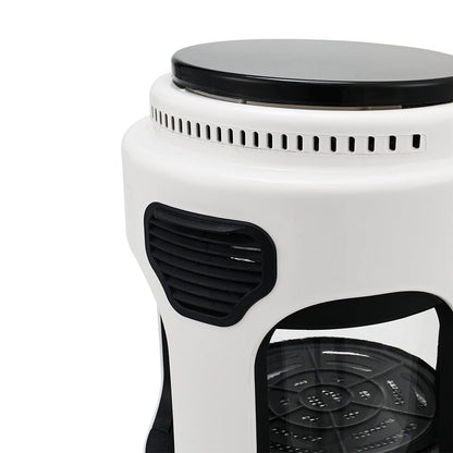 Small 2.2L White/Black Visible Basket Air Fryer - House Comfort