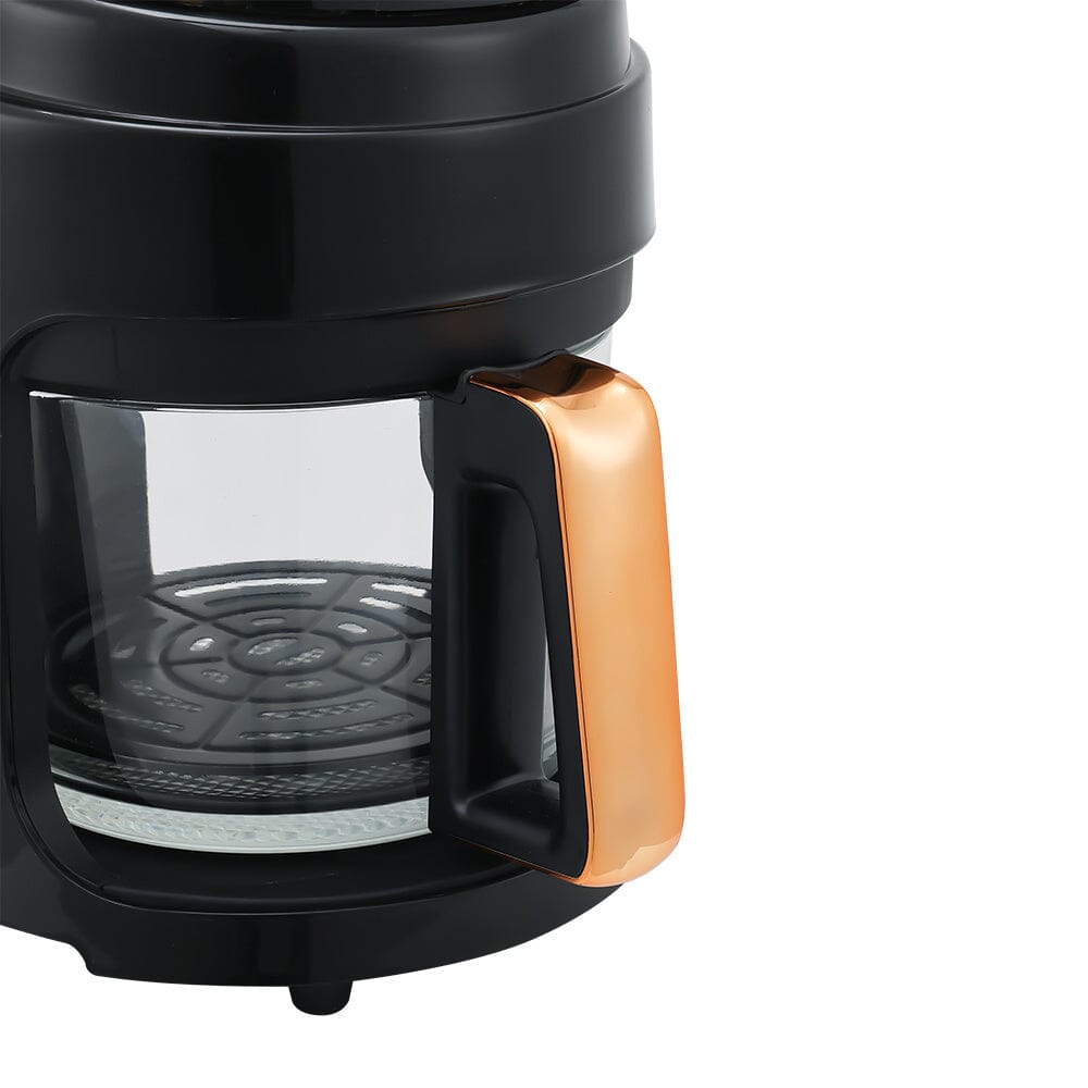 Small 2.2L White/Black Visible Basket Air Fryer - House Comfort