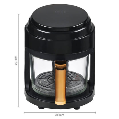 Small 2.2L White/Black Visible Basket Air Fryer - House Comfort