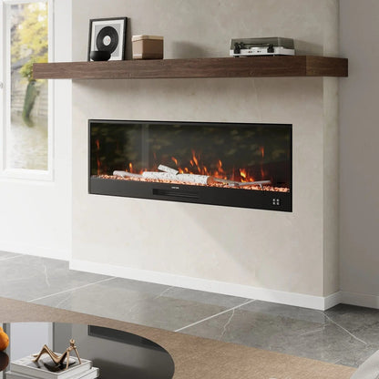 Smallbee 33/46/58inch WiFi Electric Fireplace with LED Display & Realistic Flame Effect - House Comfort