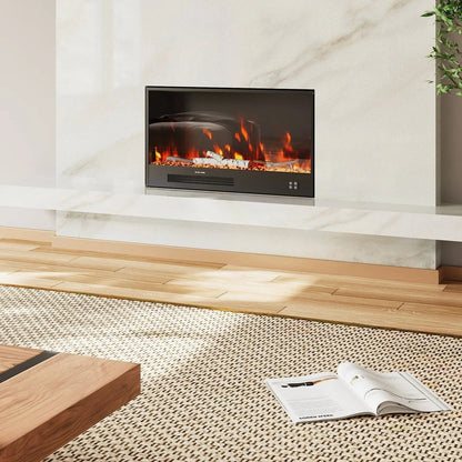 Smallbee 33/46/58inch WiFi Electric Fireplace with LED Display & Realistic Flame Effect - House Comfort
