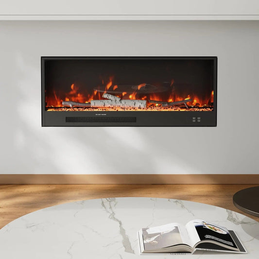 Smallbee 33/46/58inch WiFi Electric Fireplace with LED Display & Realistic Flame Effect - House Comfort