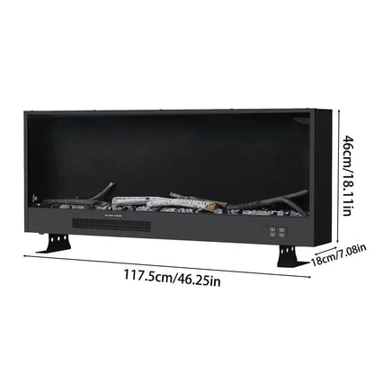 Smallbee 33/46/58inch WiFi Electric Fireplace with LED Display & Realistic Flame Effect - House Comfort