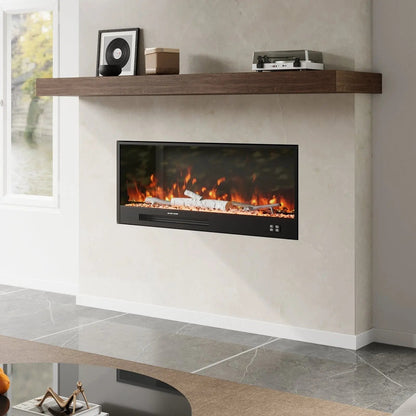 Smallbee 33/46/58inch WiFi Electric Fireplace with LED Display & Realistic Flame Effect - House Comfort
