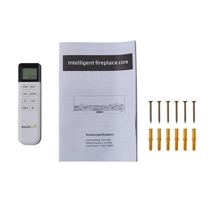 Smallbee 33/46/58inch WiFi Electric Fireplace with LED Display & Realistic Flame Effect - House Comfort