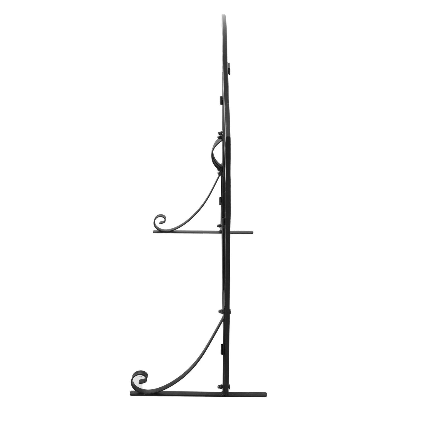 Smallbee Iron Fireplace Screen Black Powder - Coated – 90x32x78.8cm - House Comfort