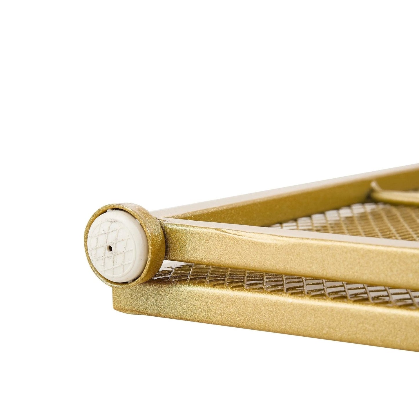 Smallbee Iron Fireplace Screen Gold Powder - Coated – 122x2.3x77.5cm - House Comfort