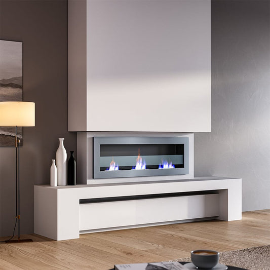 Smallbee Stainless Steel Wall Mount Bioethanol Fireplace Insert - House Comfort
