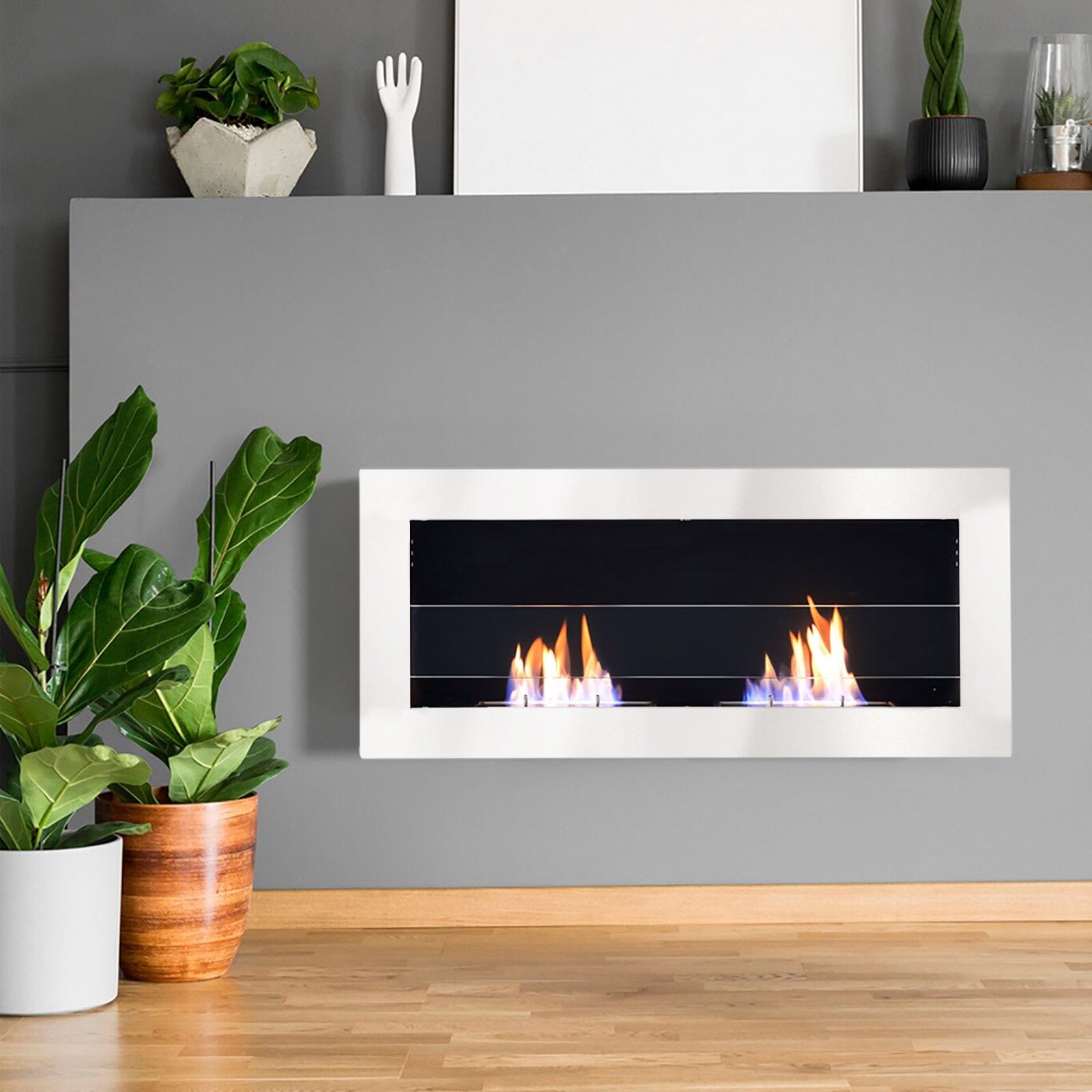 Smallbee Stainless Steel Wall Mount Bioethanol Fireplace Insert - House Comfort
