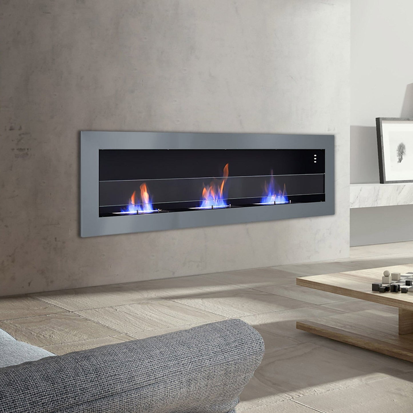 Smallbee Stainless Steel Wall Mount Bioethanol Fireplace Insert - House Comfort