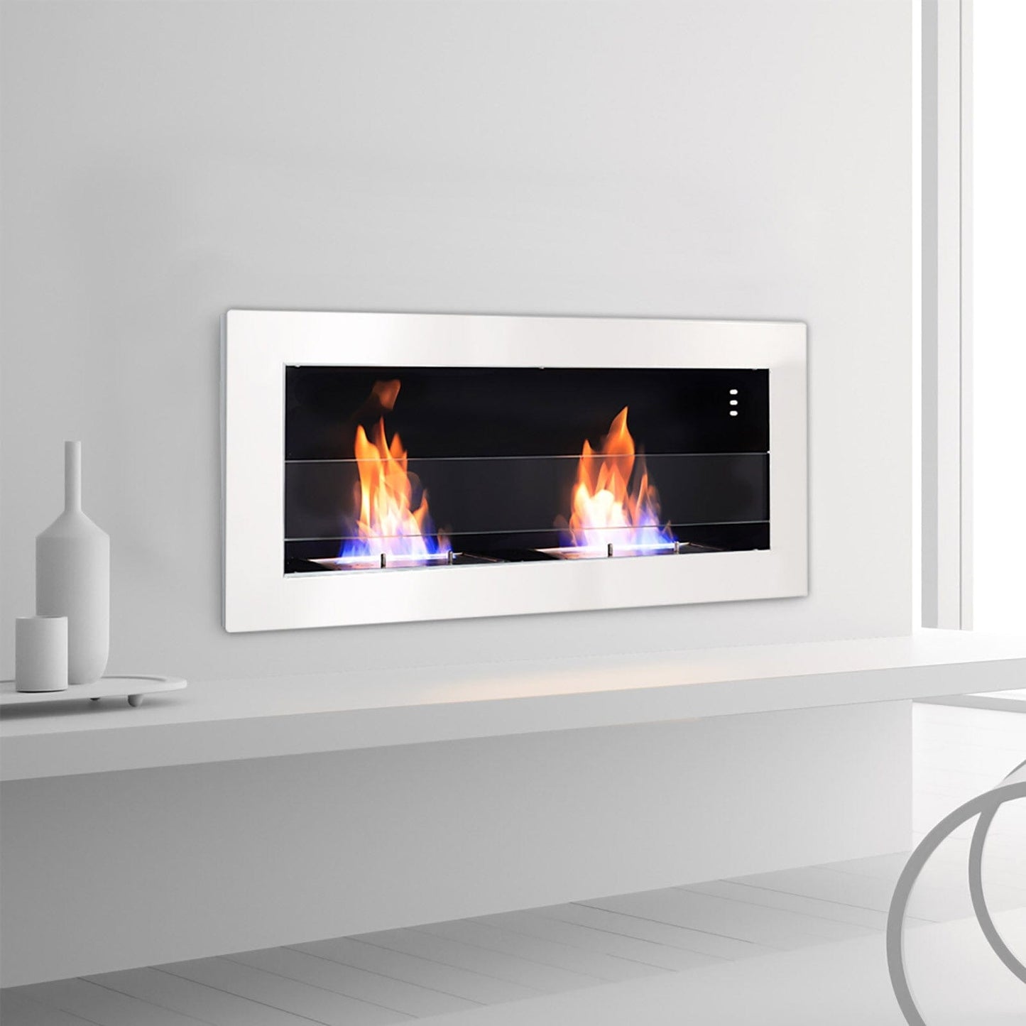 Smallbee Stainless Steel Wall Mount Bioethanol Fireplace Insert - House Comfort