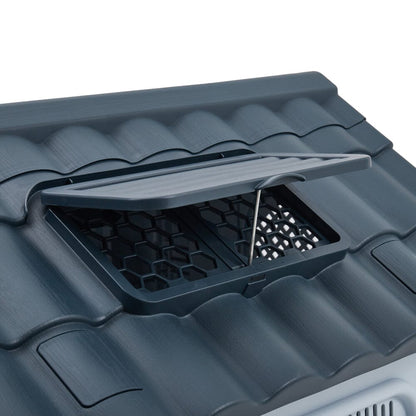 Small/Medium Weatherproof Comfortable Dog House Kennel with Skylight and Door - House Comfort