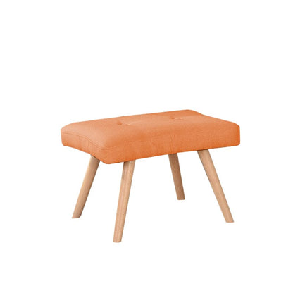 Soft Linen Wingback Lounge Chair and Footstool - House Comfort