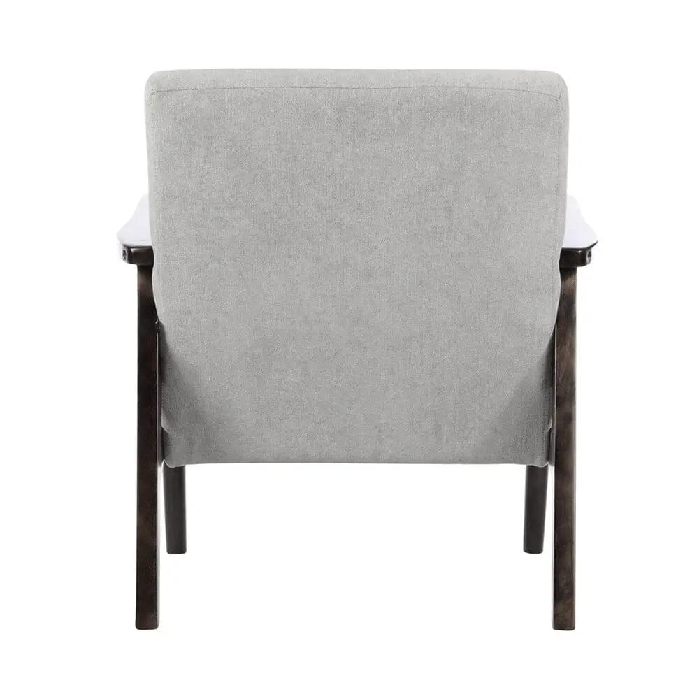 Solid Wooden Frame Upholstered Tufted Armchair - House Comfort