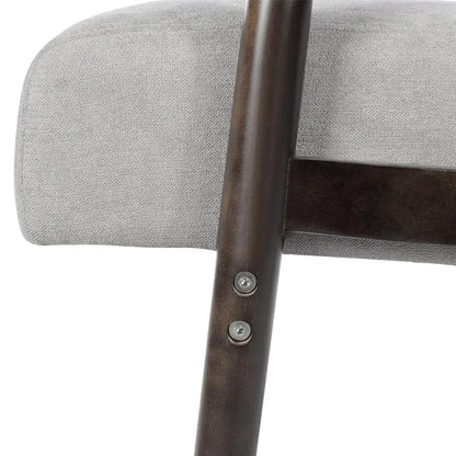 Solid Wooden Frame Upholstered Tufted Armchair - House Comfort