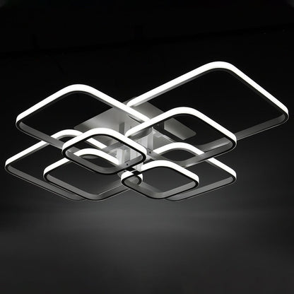 Square LED Ceiling Light Lamp Chandelier Lights Living Bedroom - House Comfort