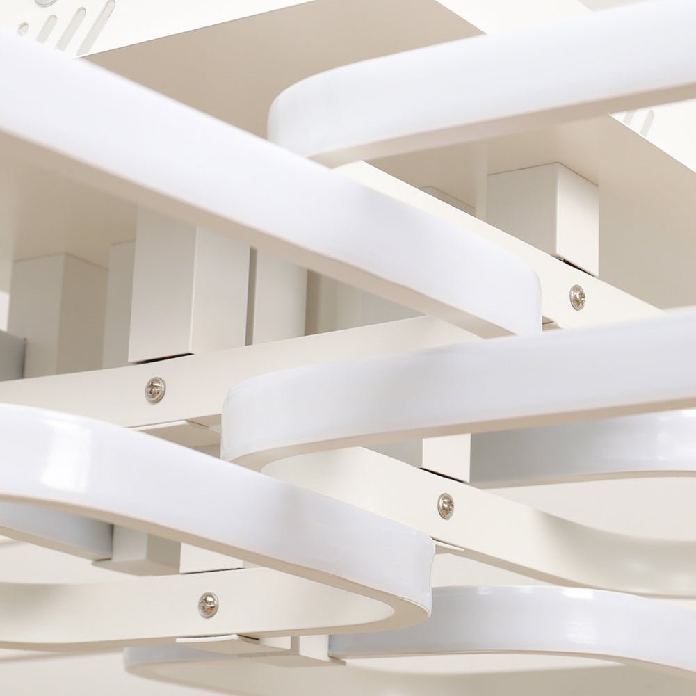 Square LED Ceiling Light Lamp Chandelier Lights Living Bedroom - House Comfort