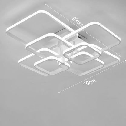 Square LED Ceiling Light Lamp Chandelier Lights Living Bedroom - House Comfort