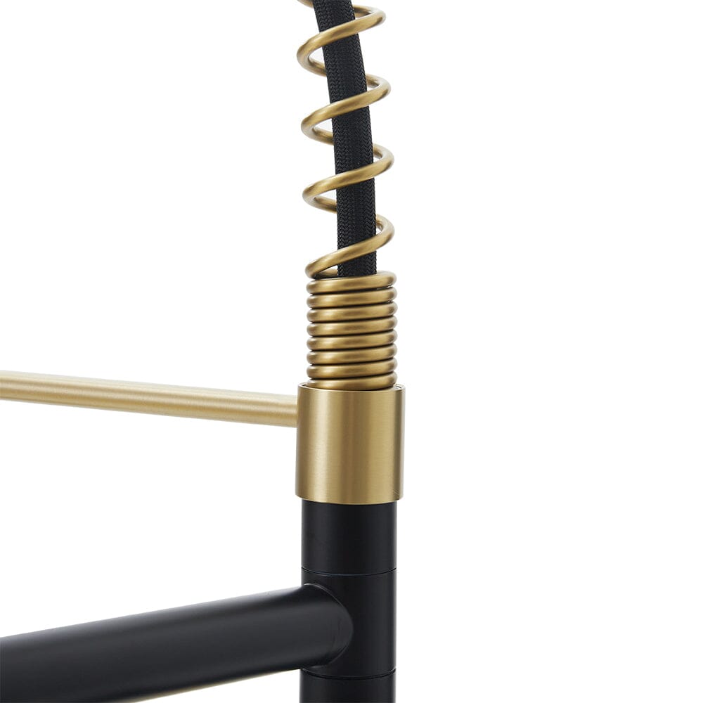 Stainless Steel Kitchen Faucet with Pull Down Spring Spout and Pot Filler - House Comfort