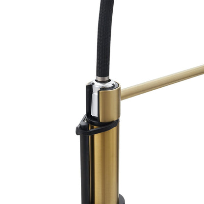 Stainless Steel Kitchen Faucet with Pull Down Spring Spout and Pot Filler - House Comfort