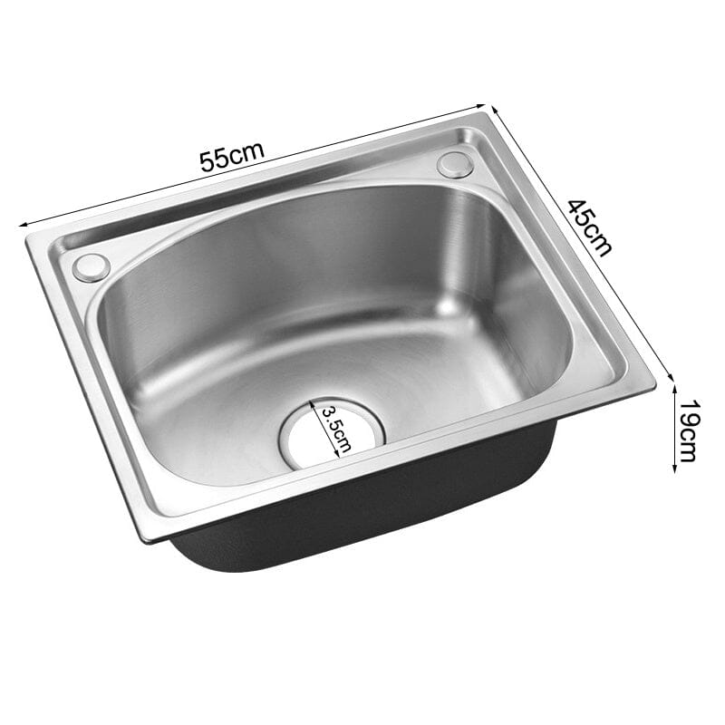 Stainless Steel Kitchen Sink Single Bowl Catering - House Comfort