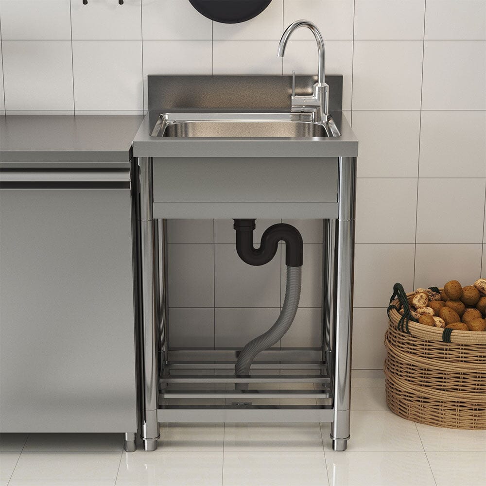 Stainless Steel One Compartment Commercial Sink - House Comfort