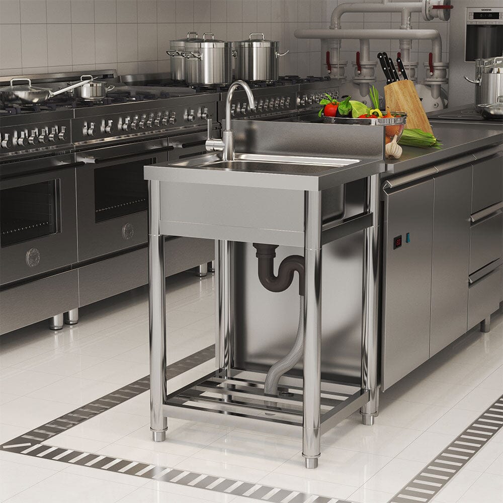Stainless Steel One Compartment Commercial Sink - House Comfort
