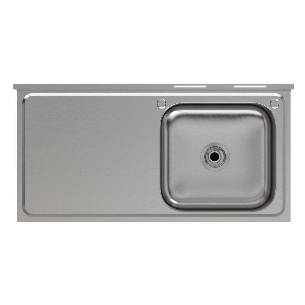 Stainless Steel One Compartment Commercial Sink with Left Drainboard - House Comfort