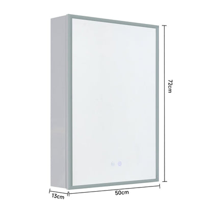 Surface Mount Frameless Single Door LED Mirror Cabinet - House Comfort
