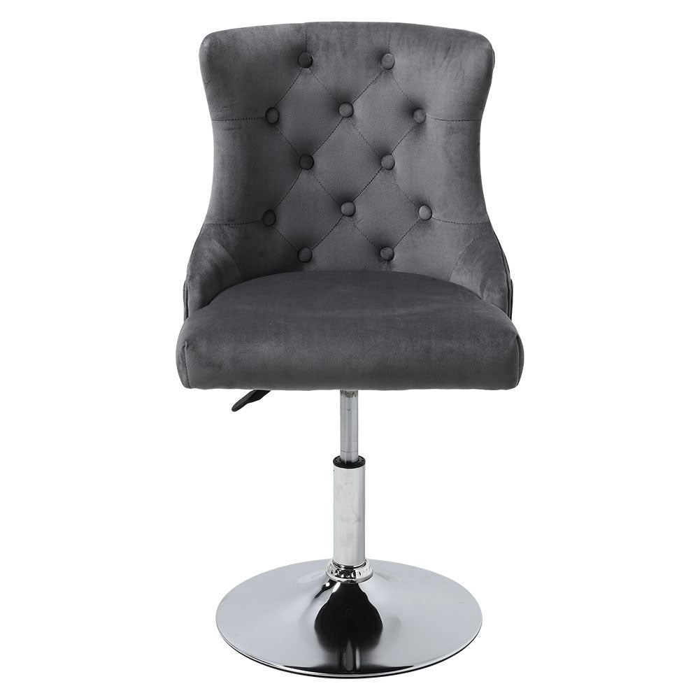 Swivel Velvet Barstool with Ajustable Lift Height - House Comfort