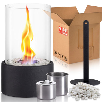 Tabletop Fireplaces Bio Ethanol Fireplace Smokeless Heater for Dancing Flame - House Comfort