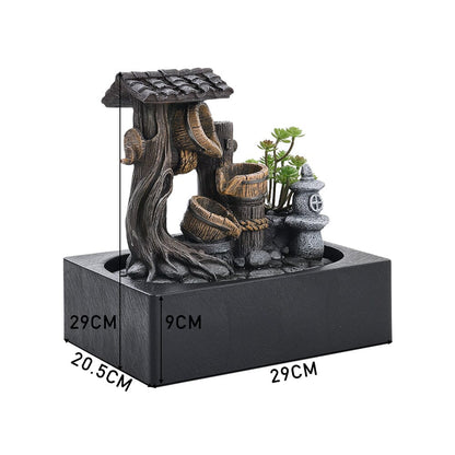 Tabletop Fountain Relaxation Water Feature for Home Decor Perfect for Relaxation Meditation - House Comfort