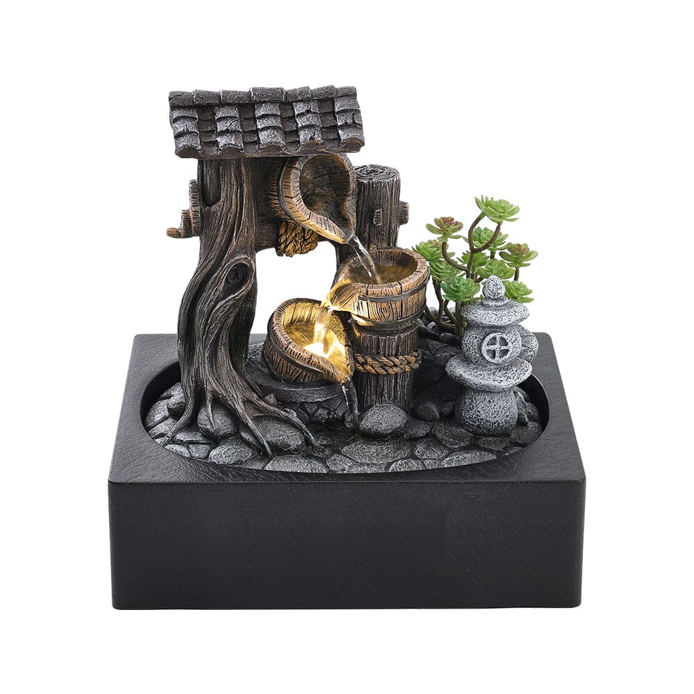 Tabletop Fountain Relaxation Water Feature for Home Decor Perfect for Relaxation Meditation - House Comfort
