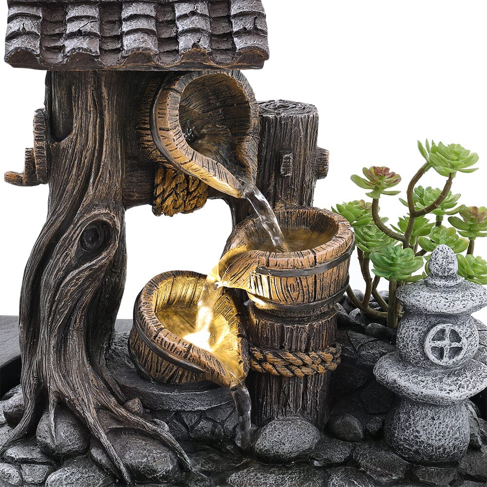 Tabletop Fountain Relaxation Water Feature for Home Decor Perfect for Relaxation Meditation - House Comfort