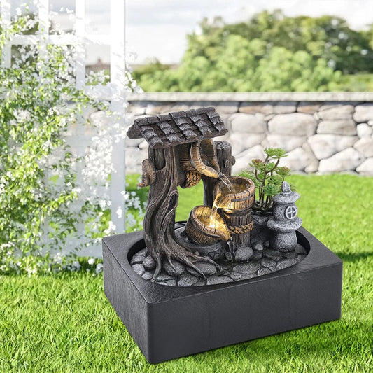 Tabletop Fountain Relaxation Water Feature for Home Decor Perfect for Relaxation Meditation - House Comfort
