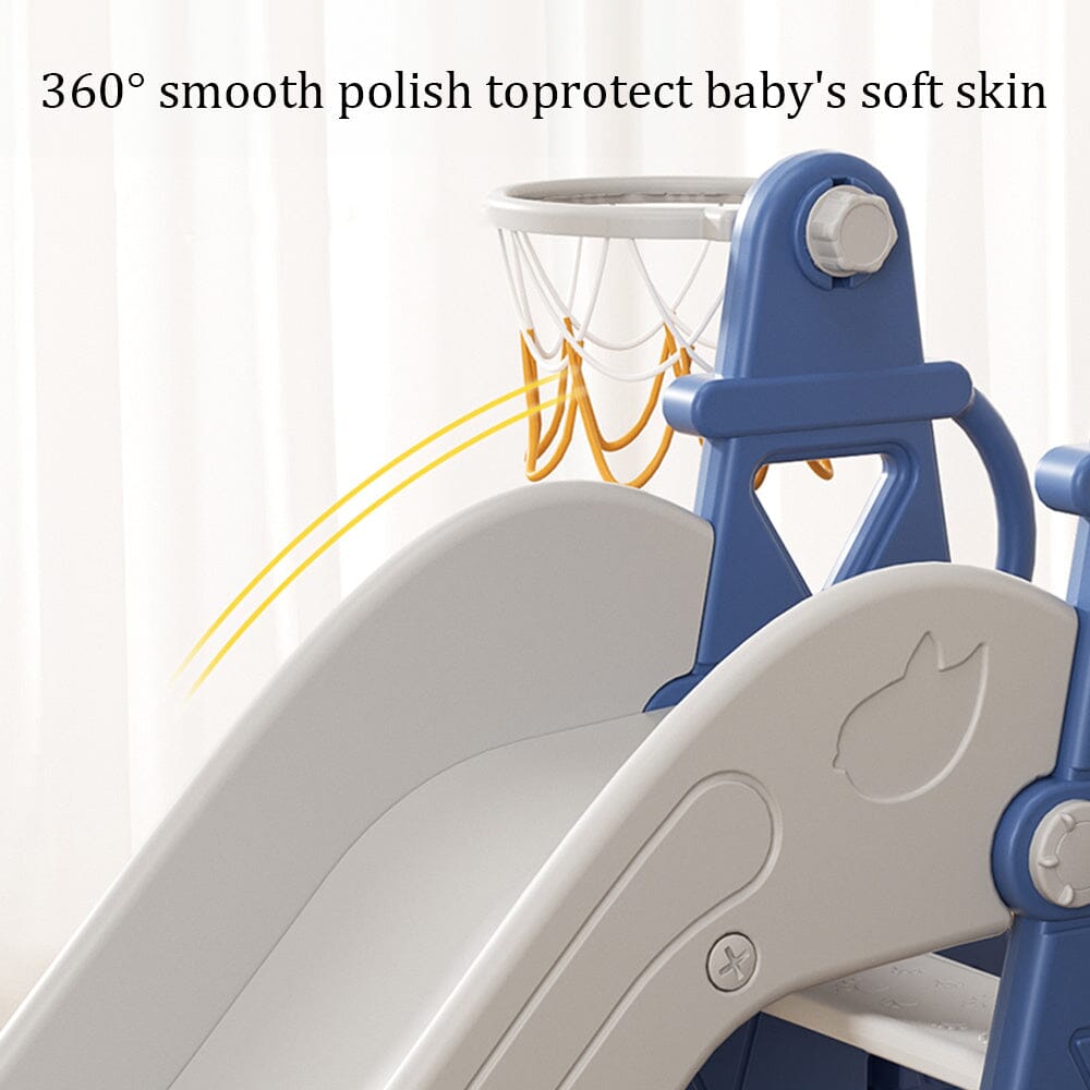 Toddler Kids 3 - in - 1 Plastic Climber and Swing Set - House Comfort