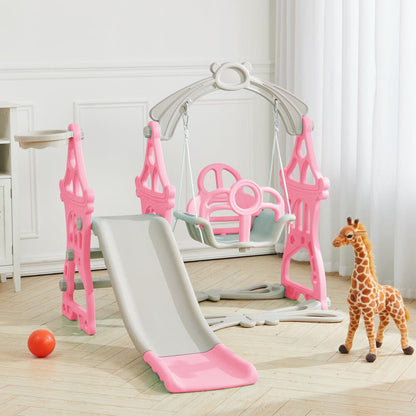 Toddler Swing and Slide Playset for Indoor and Outdoor - House Comfort