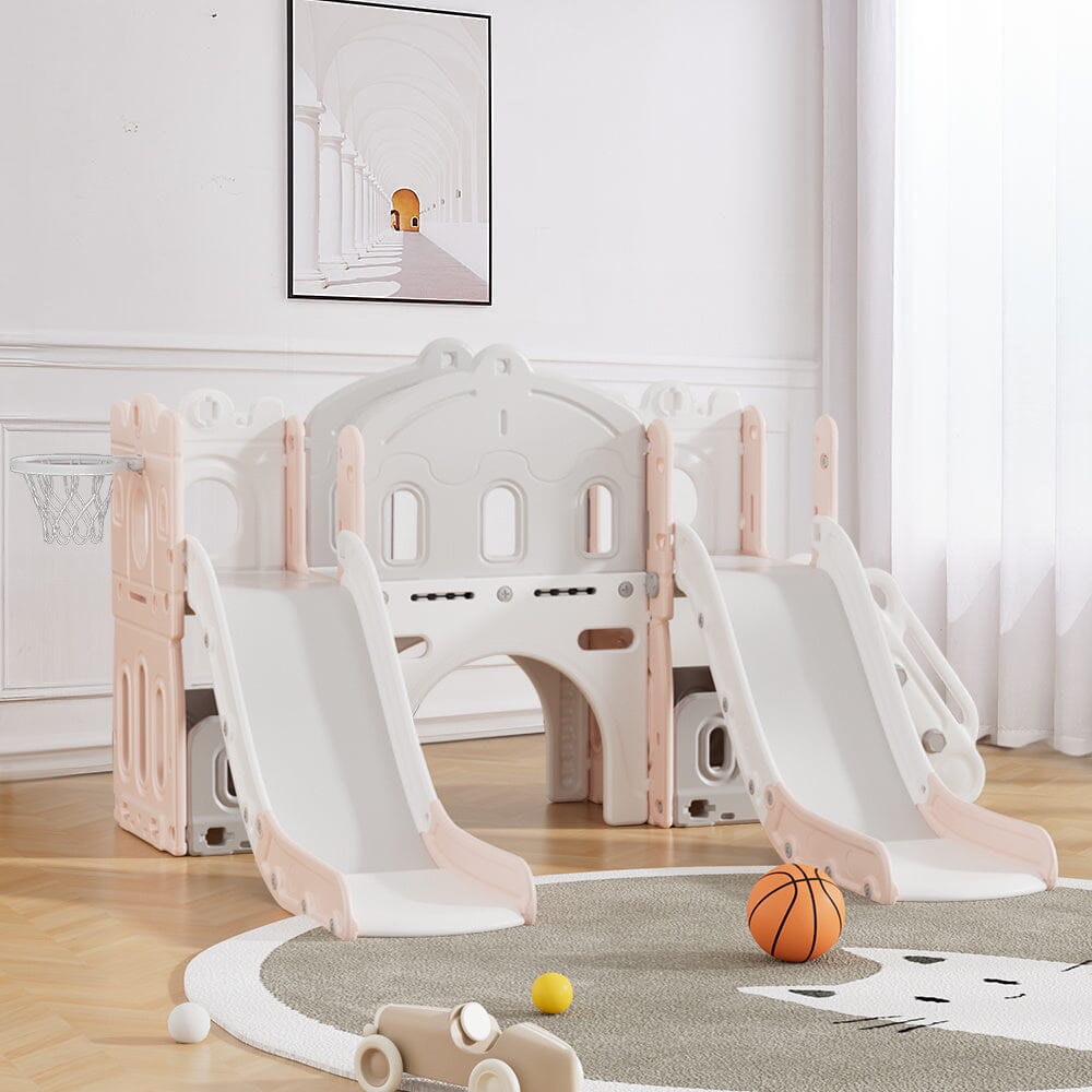 Toddler Two Slides Playset - House Comfort