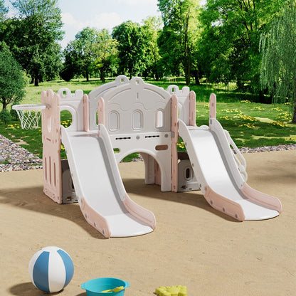 Toddler Two Slides Playset - House Comfort